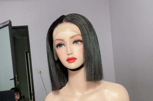 Bone Straight Glueless Bob Wig